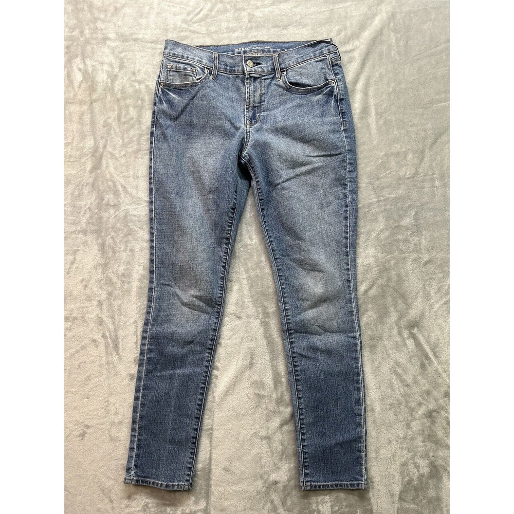 Old Navy Womens Sz 8 Original Mid Rise Skinny Ladies Denim Designer Jeans Blue